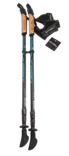 Exel Nordic Walker Adjustable Alu Evo sauvakävelysauvat black/cyan - Sauvakävely - 643825113543 - 1