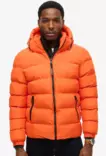 Superdry Hooded Sports Puffer Jacket miesten talvitakki oranssi - Miesten urheilutakit ja puvut - 50630683213 - 2