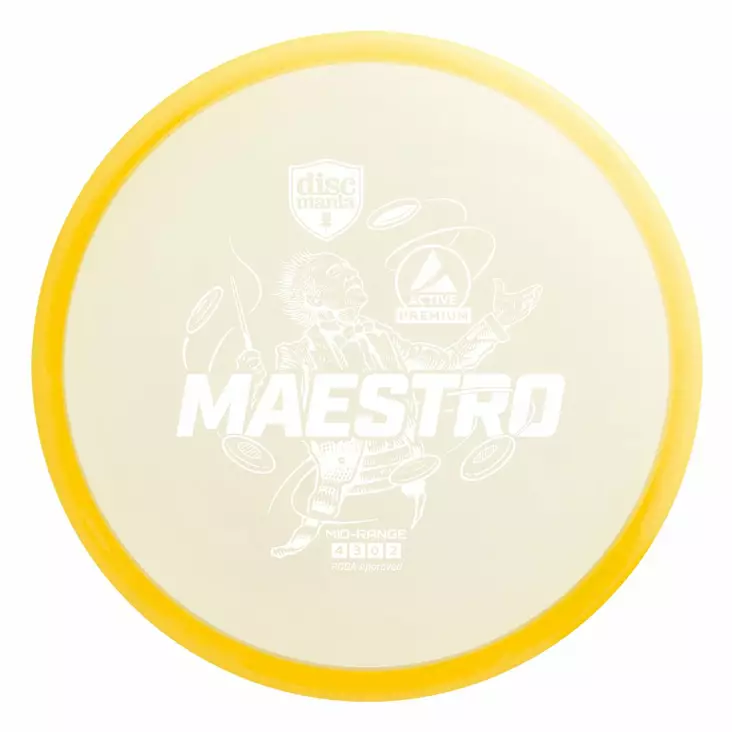 Discmania Active Premium Maestro frisbeegolfkiekko keltainen - Frisbeegolf - 6430074957223 - 1