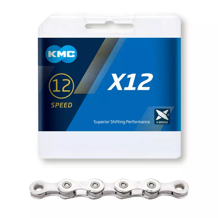 KMC ketju 12v X12 silver 126L - Pyörän vaihteisto - 4715575890203 - 1