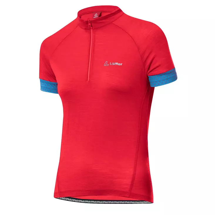 Löffler HZ Merino naisten pyöräilypaita punainen - Naisten pyöräilyvaatteet - 90060636533 - 1
