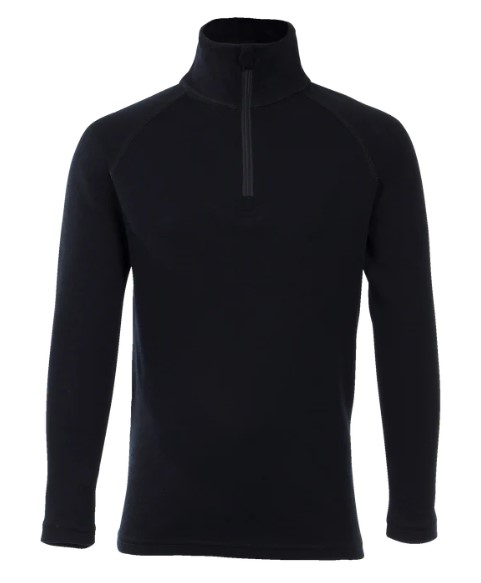 North Outdoor Sensitive 225 lasten merinovillapoolo black - Lasten väli- ja alusasut - 64384420733 - 1