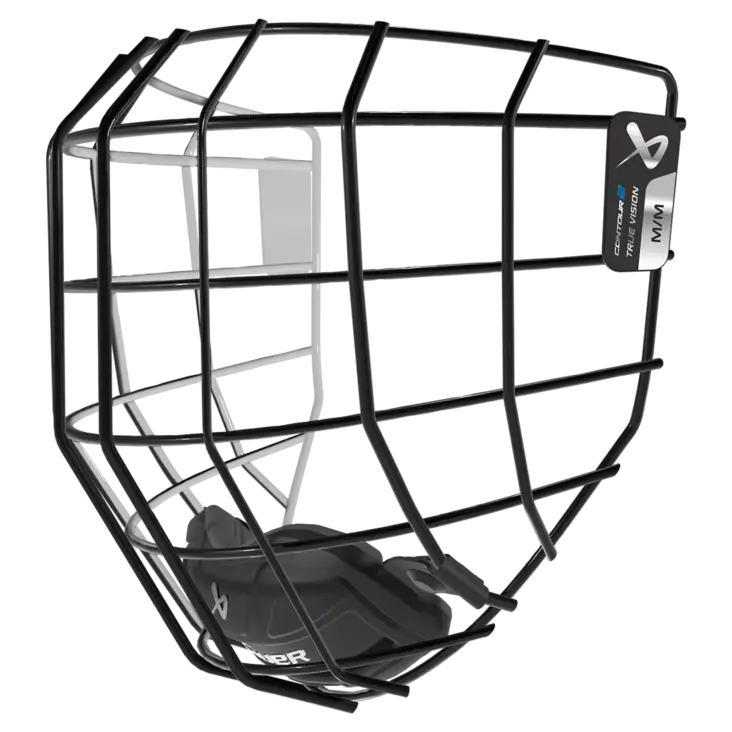 Bauer Contour 2 ristikko musta/valkoinen (I2) - Jääkiekkokypärän visiirit ja -tarvikkeet - 68869879473 - 1