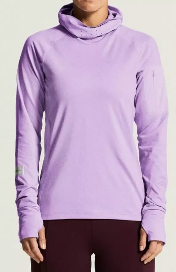 Craft SubZ Thermal Hood naisten huppari liila - Naisten juoksuvaatteet - 73185744493 - 1
