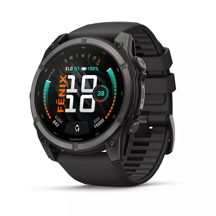 Garmin Fenix 9 51mm GPS älykello Carbon DLC/musta - Sykemittarit - 753759381073 - 1