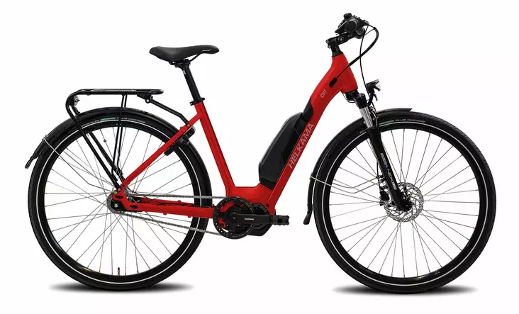 Helkama CE7 sähköpyörä 2024/25 punainen - Kaupunkisähköpyörät - 64174920043 - 1