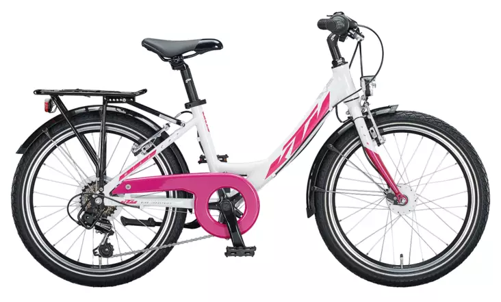 KTM WildCat 20" lasten polkupyörä valkoinen/pinkki - Lasten pyörät 12" - 20" - 9008594443273 - 1