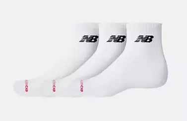 New Balance Everyday Ankle 3pr sukkapaketti valkoinen - Urheilusukat - LAS51333 - 1