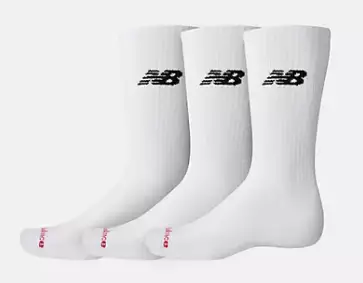 New Balance Everyday Crew 3pr sukkapaketti valkoinen - Urheilusukat - LAS51293 - 1