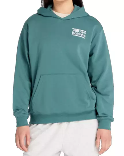 New Balance Sport FT Relaxed Hoodie naisten huppari vihreä - Naisten urheilupaidat ja hupparit - 1986860473 - 1