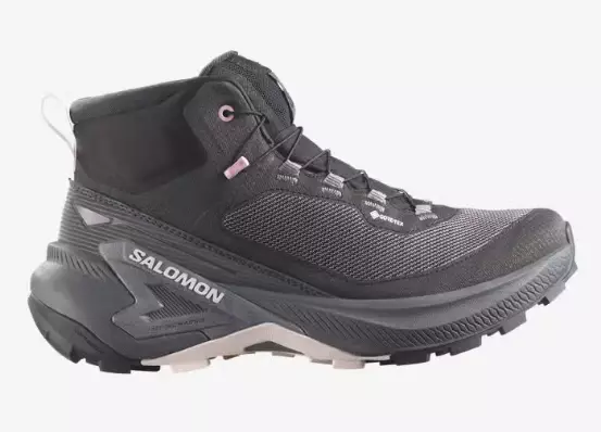 Salomon Genesis Mid GTX naisten ulkoilukengät musta/vaalea pinkki - Naisten kävelykengät - 1987205733 - 1