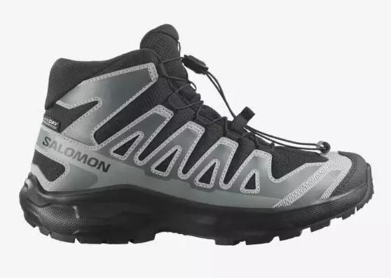 Salomon XA Pro Mid WP Junior lasten ulkoilukengät musta/harmaa - Lasten kävelykengät ja talvikengät - 1987205703 - 1