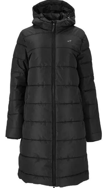 Whistler Amaret Long Puffer naisten talvitakki musta - Naisten takit ja puvut - W234603 - 1