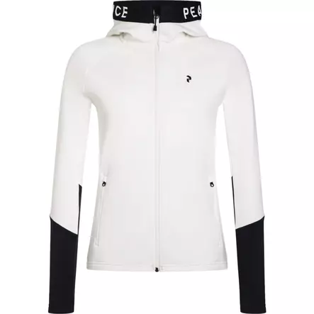Peak Performance Rider Mid Zip Hood naisten hupparitakki offwhite/black - Naisten paidat ja yläosat - 41-41-73332696134 - 1
