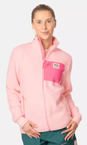Kari Traa Rothe Midlayer naisten fleecetakki vaaleanpunainen - Naisten takit ja puvut - 70486532514 - 1