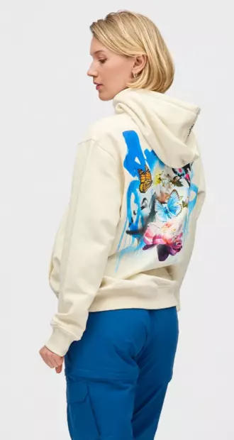 Twentyfour & Art Hoodie U naisten huppari luonnonvalkoinen - Naisten urheilupaidat ja hupparit - 70728166764 - 2