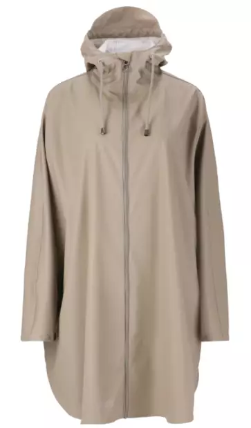 Weather Report Flame PU Rain Poncho naisten sadeponcho beige - Naisten takit ja puvut - 57147775284 - 1