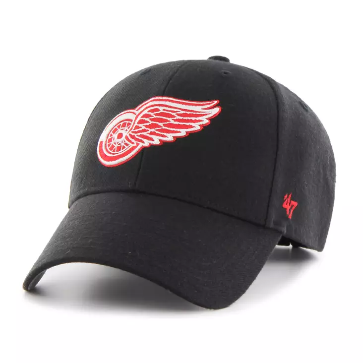 47 Brand Red Wings MVP NHL lippis musta - Jääkiekko fanituotteet - 199841465724 - 1