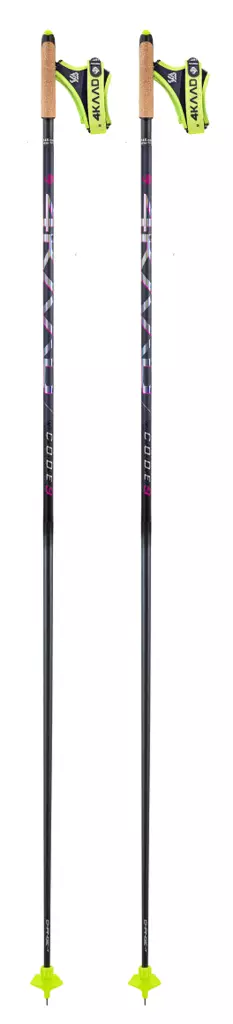 4KAAD Code 9 Hologram Click-It hiihtosauvat musta/pinkki - Hiihtosauvat - 643008076924 - 1