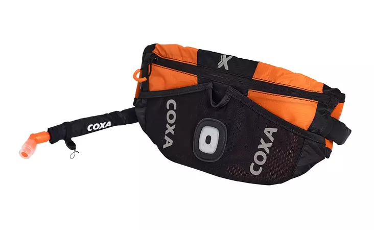 Coxa WR1 Waist Belt juomavyö letkulla musta/oranssi - Hiihtoreput ja -varustelaukut - 7350004905164 - 1