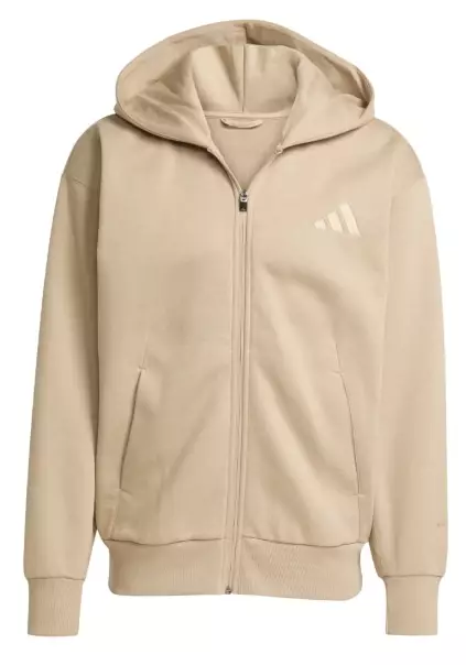 Adidas A SZN FL FZ miesten hupparitakki hiekka - Miesten urheilupaidat ja hupparit - JX5104 - 1
