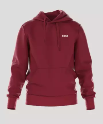 Björn Borg Essential 4 Hoodie miesten huppari punainen - Miesten urheilupaidat ja hupparit - 732146560514 - 1