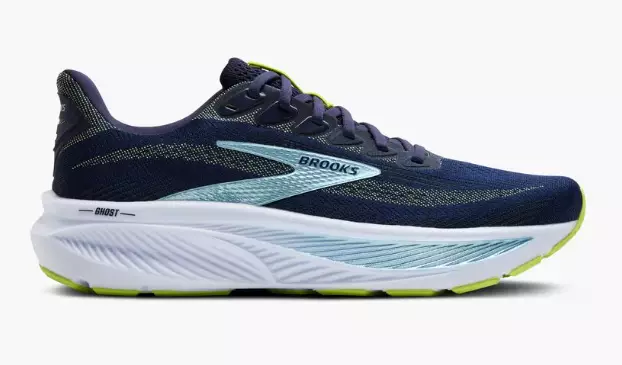 Brooks Ghost 17 juoksukengät tummansininen/lime - Miesten juoksukengät - 1953946904 - 1