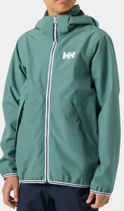 Helly Hansen Koster Rain lasten ulkoilutakki vihreä - Lasten urheilutakit ja puvut - 41856-494 - 1