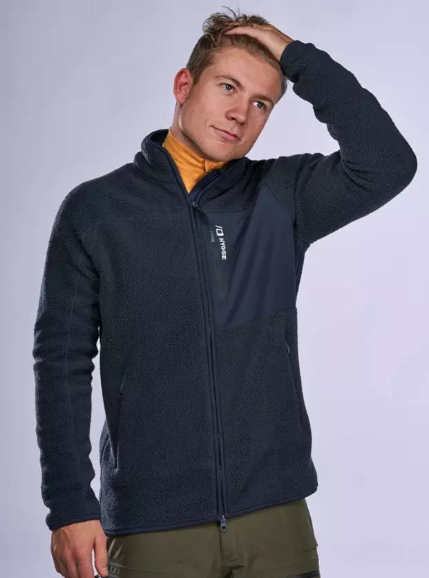 Hygge Pile Fleece Jacket miesten fleecetakki tummansininen - Miesten urheilutakit ja puvut - 111568-04 - 1