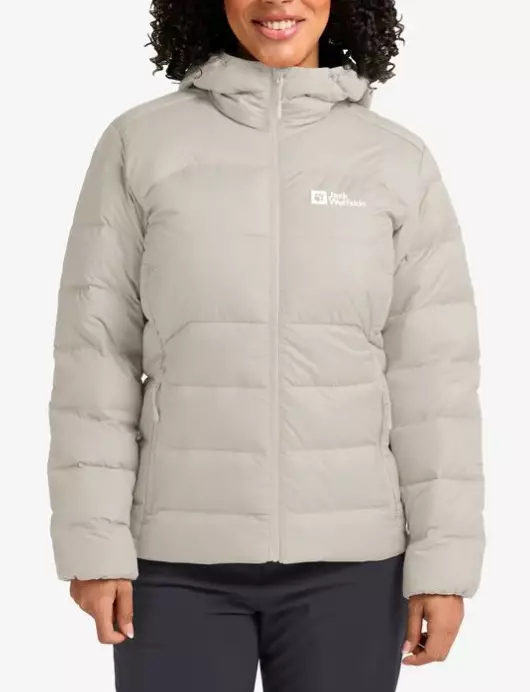 Jack Wolfskin Ather Down Hoody naisten kevytuntuvatakki vaalea hiekka - Naisten takit ja puvut - 40648865904 - 1