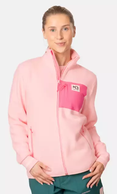 Kari Traa Rothe Midlayer naisten fleecetakki vaaleanpunainen - Naisten takit ja puvut - 70486532514 - 1