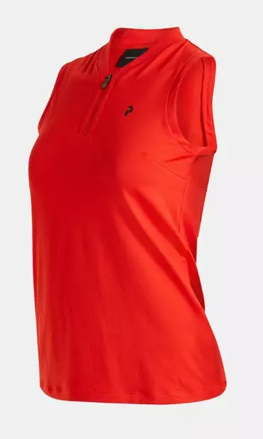 Peak Performance Turf Zip SL naisten golfpaita racing red - Naisten urheiluvaatteet - 41-41-73332693565 - 2