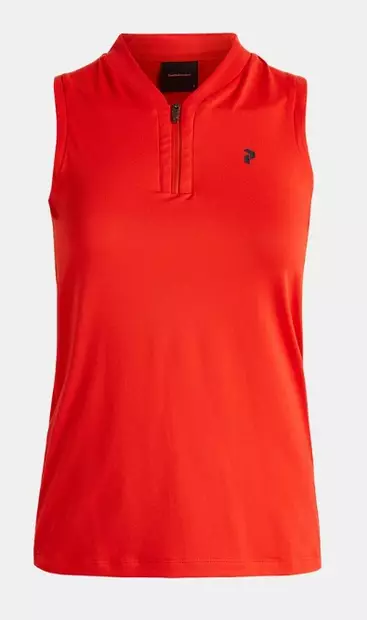 Peak Performance Turf Zip SL naisten golfpaita racing red - Naisten urheiluvaatteet - 41-41-73332693565 - 1