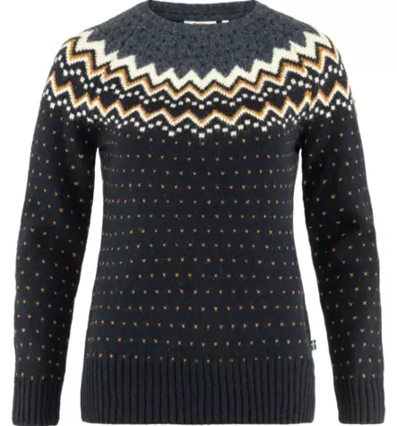 Fjällräven Övik Knit Sweater naisten villapaita tummansininen - Naisten urheilupaidat ja hupparit - 73234504625 - 1