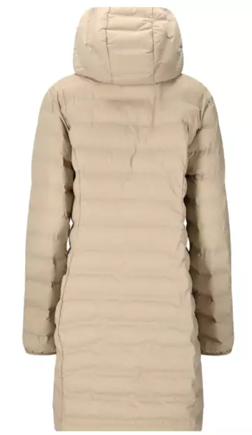 Whistler Froze Long Light Puffer naisten kevytvanutakki beige - Naisten takit ja puvut - W251210-1265 - 2