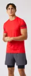 Björn Borg Borg T-Shirt miesten treenipaita punainen - Miesten treenivaatteet - 73214659395 - 1