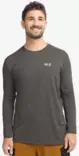 Jack Wolfskin Prelight Suncool LS miesten treenipaita ruskeanharmaa - Miesten treenivaatteet - 40648866575 - 1