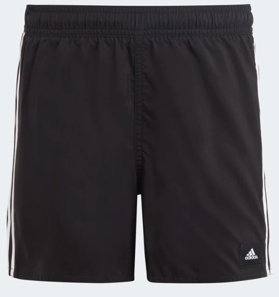 Adidas 3S Short lasten uimashortsit musta/valkoinen - Lasten uima-asut ja uimahousut - HA9405 - 1