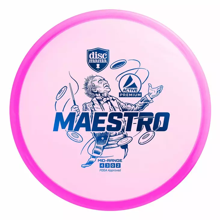 Discmania Active Premium Maestro frisbeegolfkiekko pinkki - Frisbeegolf - 6430074957155 - 1
