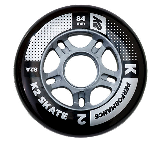 K2 pyörät 84mm musta 4 pack - Rullaluistelu ja -lautailu - 886745674085 - 1