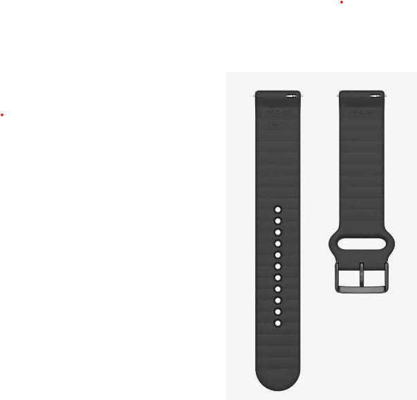 Polar ranneke 20mm Ignite ja Unite musta - Sykemittarit - 7258820635 - 1