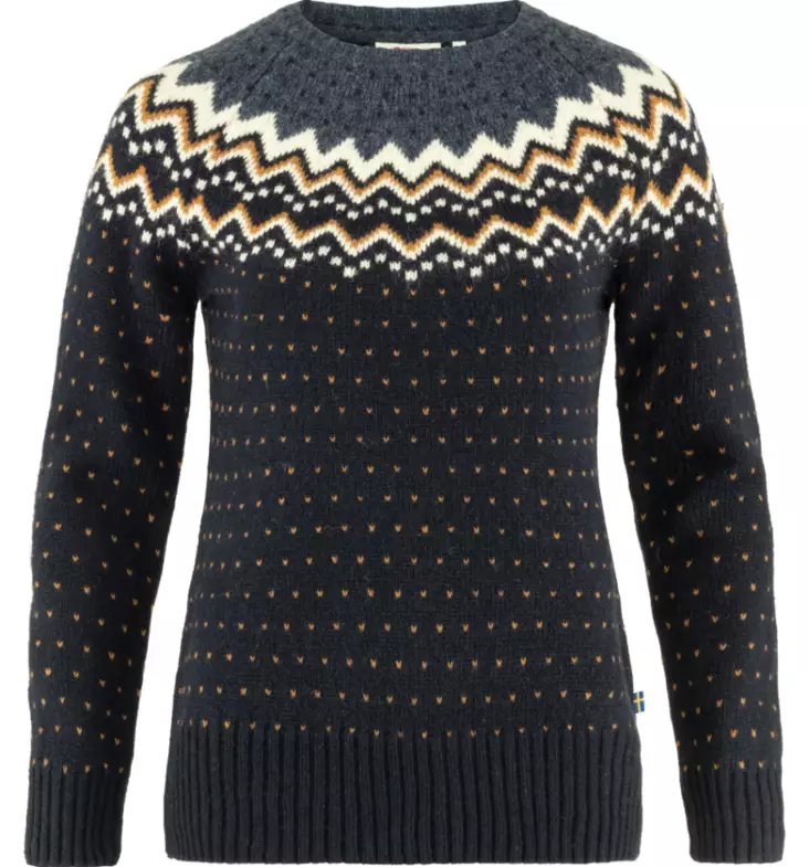 Fjällräven Övik Knit Sweater naisten villapaita tummansininen - Naisten urheilupaidat ja hupparit - 73234504625 - 1