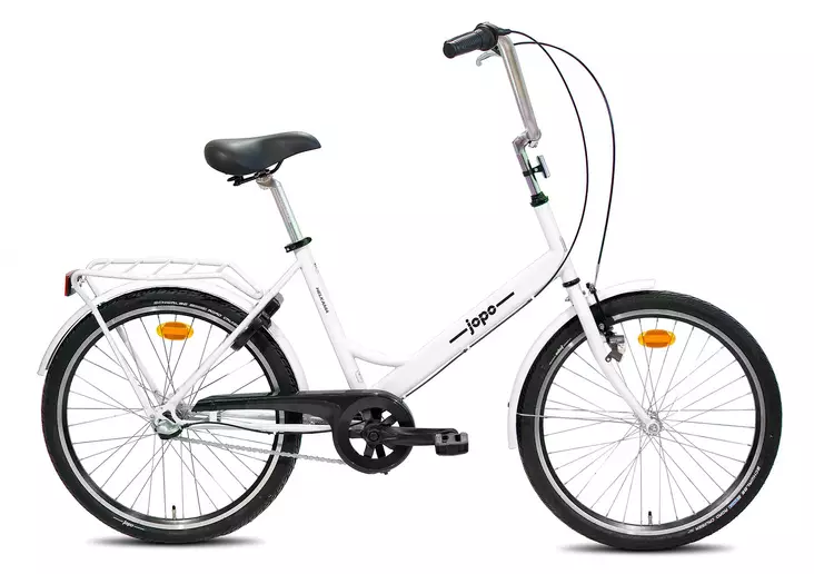 Helkama Jopo 24" 3v polkupyörä valkoinen - Nuorten pyörät 24" - 26" - 6417492001585 - 1