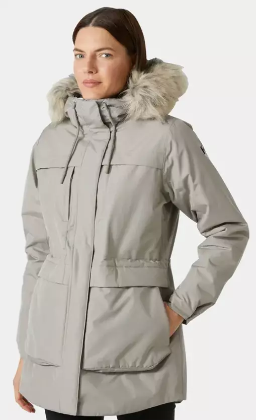 Helly Hansen Coastal Parka naisten parkatakki harmaa - Naisten takit ja puvut - 54012-885 - 1