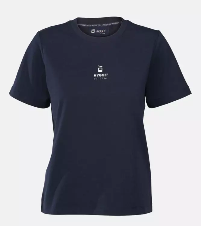 Hygge Organic Cotton Tee naisten t-paita tummansininen - Naisten t-paidat ja topit - 111609-15 - 1
