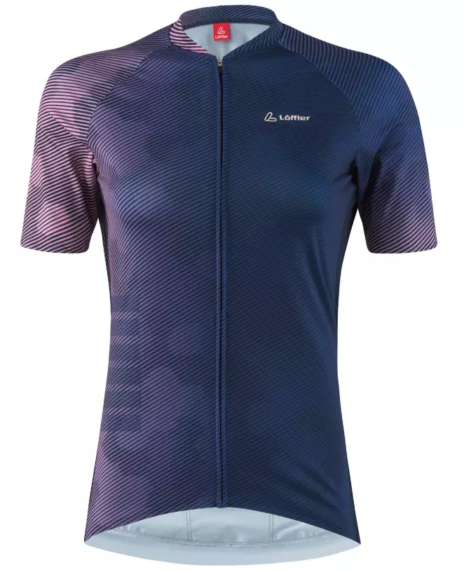 Löffler Bike Jersey FZ Classy Hotbond naisten pyöräilypaita tummansininen - Naisten pyöräilyvaatteet - 28873-495 - 1