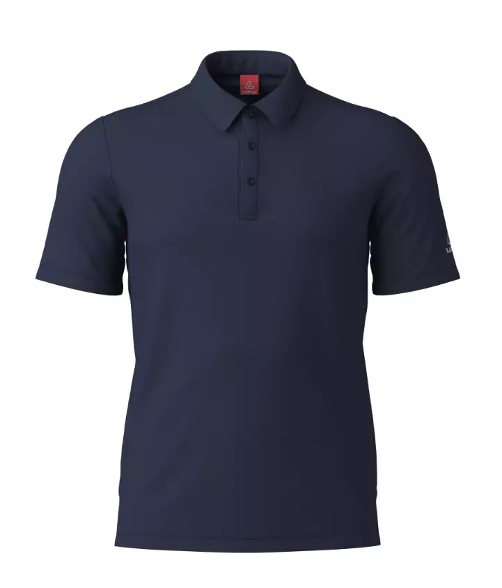 Löffler Poloshirt Tencel miesten pikee tummansininen - Miesten t-paidat - 24719-495 - 1