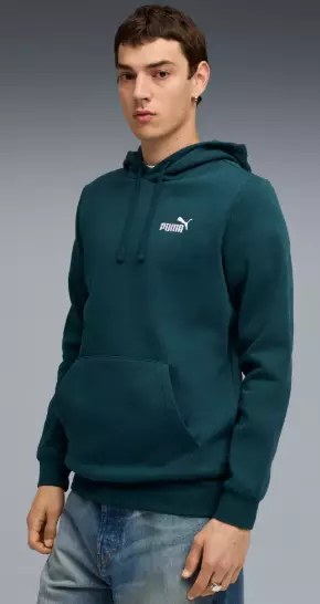 Puma ESS Small No.1 Logo Hoodie miesten huppari tummanvihreä - Miesten urheilupaidat ja hupparit - 682575-75 - 1