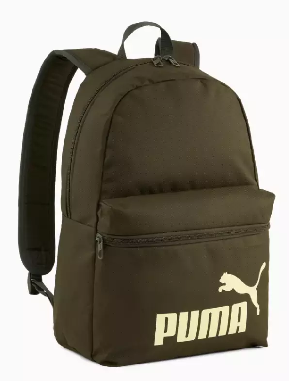 Puma Phase Backpack reppu tumma oliivi - Urheilureput ja -laukut - 4069156960145 - 1
