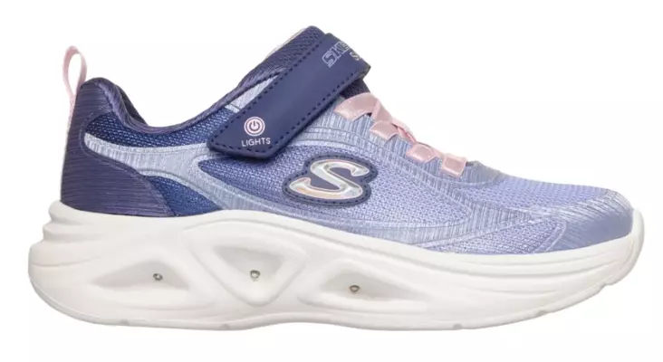 Skechers Sola Glow 2.0 lasten lenkkarit violetti/pinkki - Lasten juoksukengät - 1992521665 - 1